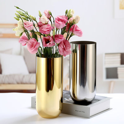 Strong Anti Corrosion Stainless Steel Flowerpot Custom Color Size Easy Maintenance