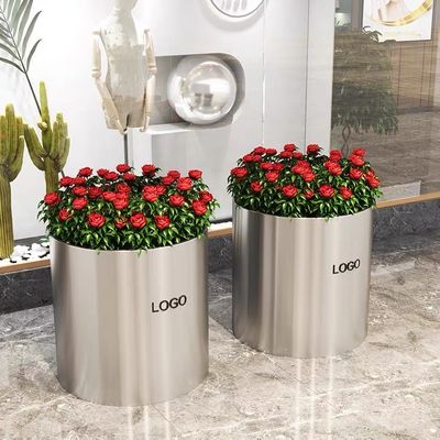 Easy Maintenance Stainless Steel Flowerpot Custom Size