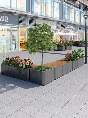 Custom Size Personalized Stainless Steel Flowerpot For Indoor Outdoor
