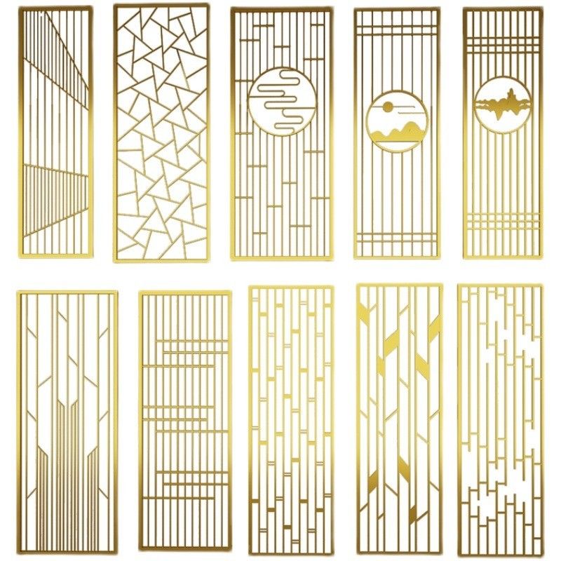 Laser Cut Screen Decorative Metal Panels Welding Room Divider Partition