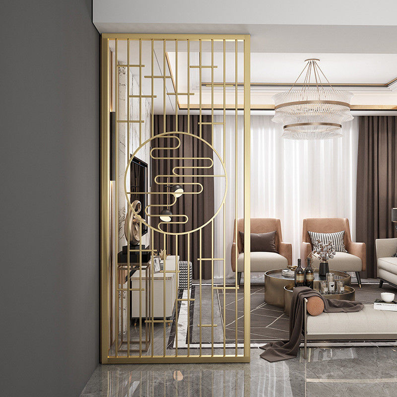 Hand Polishing Decorative Metal Panels Metal Wall Covering Panels Room Divider