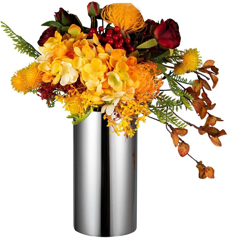 Polished Long Stainless Steel Flowerpot Big Rectangular Plant Pots