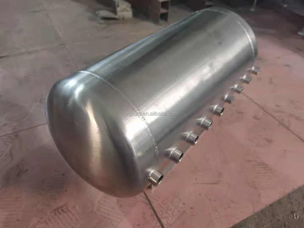 SUS304 Stainless Steel Storage Tank OEM Water Horizontal Pressure Tank