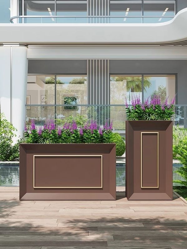 Custom Stainless Steel Flowerpot Home Decoration High Durability