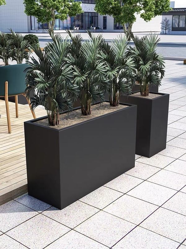 High Durability Stainless Steel Flowerpot Home Decoration Custom Color