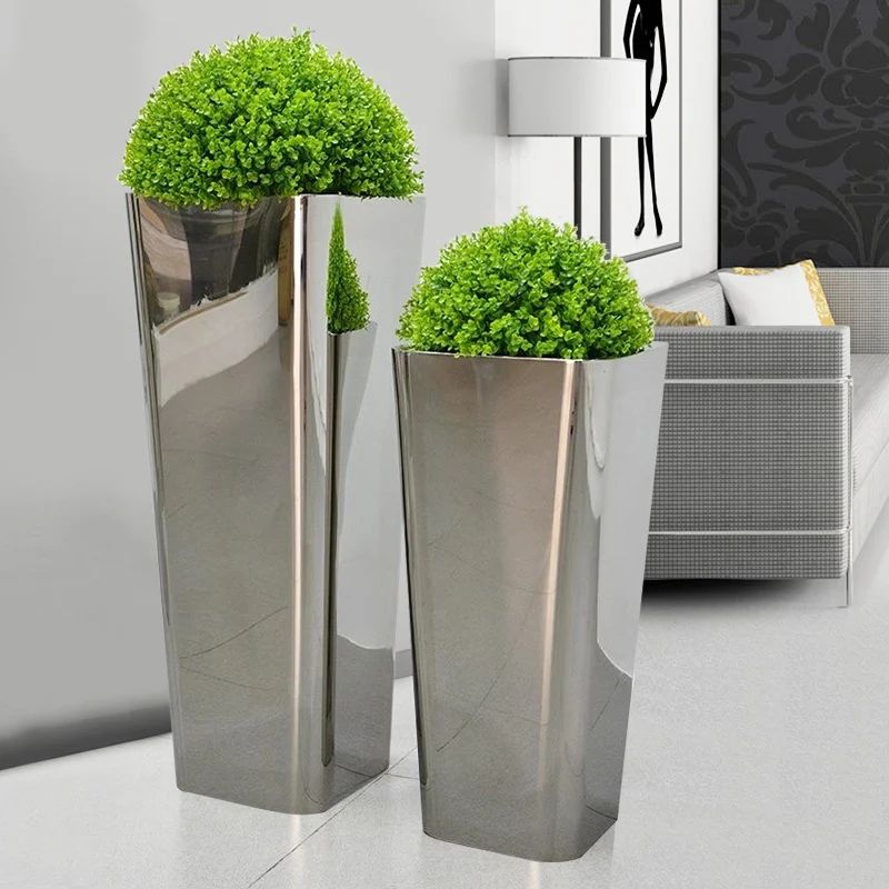 High Durability Smooth stainless steel flowerpot Gardening Equipment